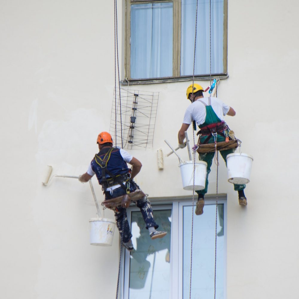 painters paint the house